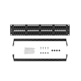 PATCH PANEL LANBERG 48 PUERTOS 2U 19â CAT.6 NEGRO