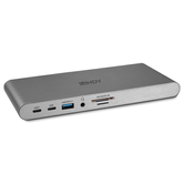 DOCKING STATION USB 3.2 TIPO C  TRIPLE PANTALLA (4K) O DOBLE PANTALLA (5K)  100W PD