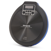 CD PORTATIL AIWA PCD-810RD X-HYPERBASS SYSTEM LECTOR CD/CDR/MP3 BATERIA RECARGABLE POR USB COLOR NEGRO/AZUL