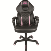 SILLA GAMER KONIX GEEK STAR ONYX GRAN COMODIDAD Y ERGONOMIA INCLINACION HASTA 15º COLOR NEGRO Y LILA  KON CHAIR GK STAR