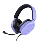 HEADSET TRUST GAMING GXT 490 MORADO FAYZO 25303 USB 7.1 MICROFONO DESMONTABLE Y FLEXIBLE ILUMINACION