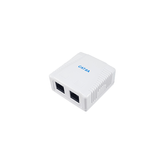 ROSETA DE SUPERFICIE EQUIP 235216 CATEGORIA 6A 2 HEMBRA RJ45 COLOR BLANCO
