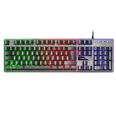 TECLADO EN FRANCES HIBRIDO H-MECANICO MARS GAMING MK220FR BLACK SWITCH H-MECHANICAL RETROILUMINADO FULL RGB PROGRAMABLE POR HARDWARE ANTIGHOSTING