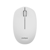 Nilox Ratón Wireless, 1000 DPI, 3 botones, Gris