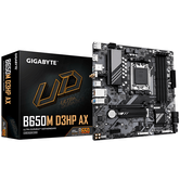 GIGABYTE AMD  B650M D3HP AX Placa base - AMD Ryzen serie 9000, VRM de 5+2+2 fases, hasta 8000 MHz DDR5 (OC), 2xPCIe 4.0 M.2, WIFI 6E, LAN 2,5 GbE, USB