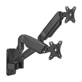 AISENS Soporte De Pared Pro Contrapeso Giratorio E Inclinable Para Monitor tv 9kg  3 Pivotes  2 Brazos  De 17 32  Negro