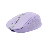 MOUSE TRUST WIRELESS Y BLUETOOTH OZAA 25384 MORADO RECARGABLE- SENSOR OPTICO - 6 BOTONES - 800/1600/