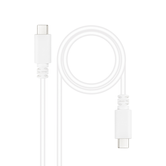 CABLE USB NANO CABLE USB2.0 USB-C/M - USB-C/M 3A 1.5M BLANCO
