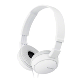 HEADSET SONY MDR-ZX110WE COMPACTOS CABLE 1.2m CONEXION JACK 3.5 CON CONTROL REMOTO COLOR BLANCO