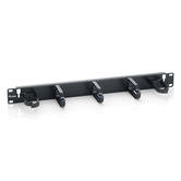 PANEL ORGANIZADOR DE CABLES COLOR NEGRO 1U PARA ARMARIO RACK 1 UD