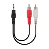 NANOCABLE CABLE AUDIO ESTEREO, 3.5/M-2XRCA/M, 10 M (10.24.0310)