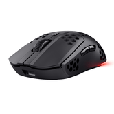 MOUSE OPTICO INALAMBRICO TRUST GXT 929BK HELOX ULTRALIGERO, ILUMINACION LED CON RESPIRACION NEGRO