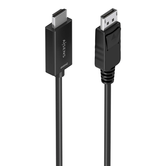 AISENS Cable conversor DisplayPort a HDMI 4K 60Hz  DP M HDMI M  Negro  1 0m