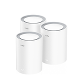 Cudy AX3000 Pack de 3 Sistemas WiFi 6 Mesh AX3000 2.5G Dual Band - Admite Ancho de Banda de 20/40/80/160MHz - 1x Puerto LAN 10/100/1000Mbps, 1x Puerto