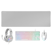 TECLADO MOUSE HEADSET Y ALFOMBRILLA MARS GAMING MCPRGB3WFR FRANCES H-MECH RED RGB 3200DPI