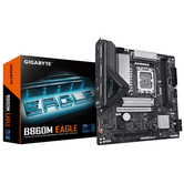 GIGABYTE Intel  B860M EAGLE Placa base - CPUs Intel Core Ultra, VRM de 6+1+2+1 fases, hasta 9066MHz DDR5, 1xPCIe 5.0 + 1xPCIe 4.0 M.2, LAN 2,5 GbE, US