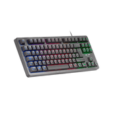 TECLADO H-MECH GAMING MARS GAMING MK023 FRANCES COLOR NEGRO TAMA??O COMPACTO TKL ILUMINACION RGB