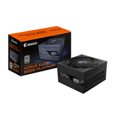 GIGABYTE  AORUS ELITE P850W Fuente de Alimentación - PCIe 5.0, 80 PLUS Platinum, Diseño completamente modular, Ventilador de 120 mm, Compatible con AT