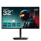 MONITOR GIGABYTE 32" MO32U,3840X2160 (OLED UHD),0.18PP,1000:0,03MS,165HZ,2HDMI+1DP+3USB3.2+USB TYPE C,ALTAVOCES