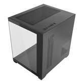 CAJA MICROATX CUBE MARS GAMING MC-VIEW2 NEGRA CRISTAL CONTINUO GPU 330mm 1x3.5 3x2.5