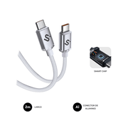 SUBBLIM CABLE OPTIMUS 60W C-C 2M WHITE