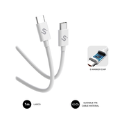SUBBLIM CABLE PLUS 100W C-C 1M WHITE