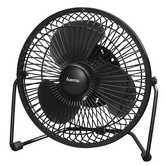 VENTILADOR DE SOBREMESA HAMA USB 15cm METALICO COLOR NEGRO