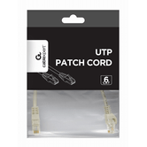 CABLE RED GEMBIRD UTP CAT6 0,25M COBRE GRIS