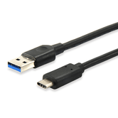 CABLE USB 3.0 TIPO A MACHO A USB-C MACHO 0.5M
