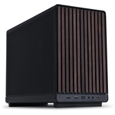 LIAN LI  A3-mATX  Negro, Madera