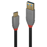 1.5M USB 3.1 TYPE A TO C CABLE  5A PD  ANTHRA LINE