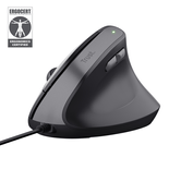 MOUSE TRUST ERGO BAYO II 25144 DPI AJUSTABLE 800-2400ppp 6 BOTONES CABLE 150cm