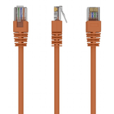 Cable CAT5E UTP moldeado 0,25m Naranja