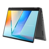 PORTATIL ASUS VIVOBOOK 14 FLIP OLED TP3407SA-QL065W. 14" WUXGA. INTEL CORE ULTRA 7 258V. ARC GRAPHICS 140V. 32GB RAM, 1TB SSD. W11 HOME. GRIS