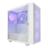 Coolbox Caja Gaming ATX GA300 GRIDLINE White