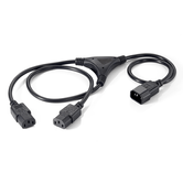 CABLE ALIMENTACION EQUIP IEC MACHO A 2 IEC HEMBRA 1.8M 112210