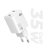 SUBBLIM CARGADOR GAN 35W CHARGER USB C+C