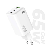 CARGADOR PARED SUBBLIM 65W USB C+C+A
