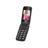 TELEFONO TREVI FLEX PLUS 55 FLIP SENIOR PHONE DUAL SCREEN BLACK