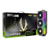 Tarjeta Gráfica ZOTAC RTX 5070 TI AMP EXTREME INFINITY,NV,RTX5070TI,16GB,GDDR7,256BIT,1HDMI+3DP,3 VENTILADORES (ZT-B50710B-10P)