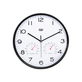 RELOJ PARED TREVI OM 3510 T 30CM WALL CLOCK+TERM.+HYGROM. BLACK