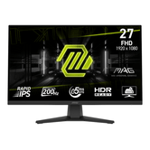 MSI MONITOR MAG 272F. 27" 1920x1080. IPS PLANO. 200HZ. NEGRO