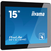 MONITOR IIYAMA OPENFRAME 15" TACTIL (TF1515MC-B2) 1024X768/ 300CD/ 800:1/ VGA/ HDMI/ DP /USB/ 16MS/ VESA 100 /NEGRO(SIN MARCO)