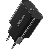 CARGADOR PARED USB 20W IPAD/ IPHONE / GALAXY CARGA RAPIDA NEGRO