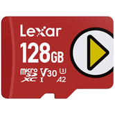 LEXAR 128GB PLAY MICROSDXC(tm) UHS-I CARDS, UP TO 205MB/S READ, 140MB/S WRITE, C10 A2 V30 U3