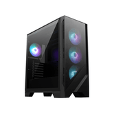 Caja MSI MAG Forge 320R AIRFLOW RGB Negro, Transparente