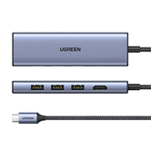 UGREEN 6-IN-1 USB-C TO HDMI 4K 30HZ +3 USB-A3.0+SD TF