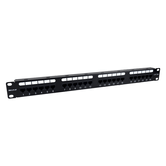 Phasak Patch panel 19  24P Cat 6 UTP RJ45 DUAL 1U   Organizador   PU 2424