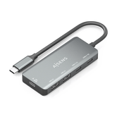 HUB AISENS USB 3.1 USB-C 1XPD 100W 1XUSB-C 3.0 1XUSB-C 2.0 2XUSB-A 2.0 15CM