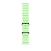 49mm Neon Green Ocean Band - Black Titanium Finish
